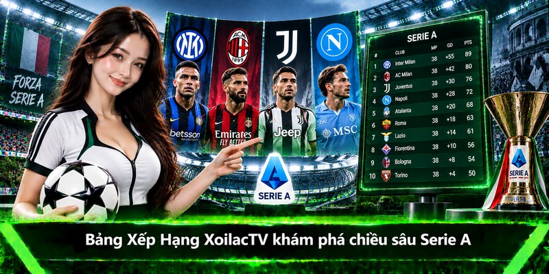 Bảng Xếp Hạng XoilacTV khám phá chiều sâu Serie A