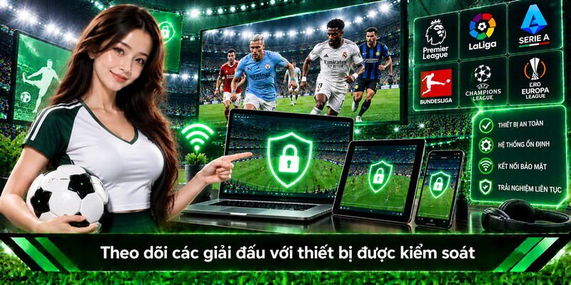 Theo dõi các giải đấu với thiết bị được kiểm soát