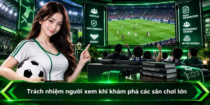Trách nhiệm người xem khi khám phá các sân chơi lớn