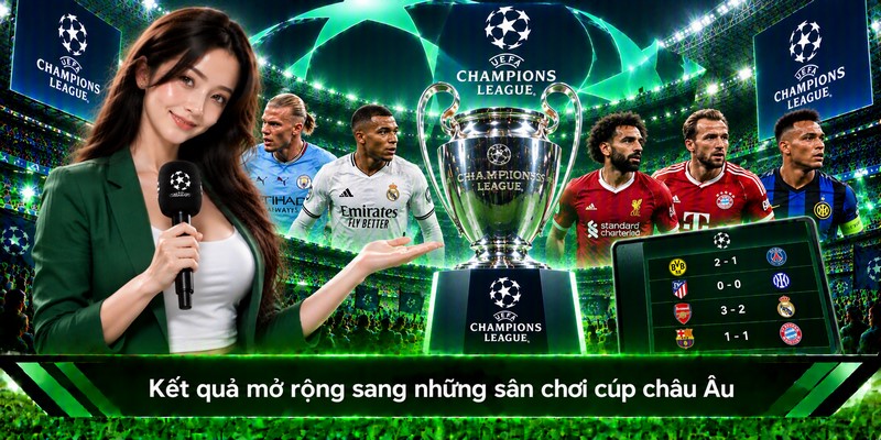 Kết quả mở rộng sang những sân chơi cúp châu Âu