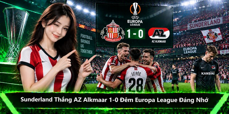 Sunderland thắng AZ Alkmaar 1-0